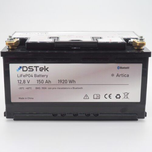 150_1-500x500 150Ah Batteria LiFePO4 12,8V ARTICA "ribassata" sottosedile con Bluetooth, pre-riscaldatore (anche drop in) 35*17*19 cm DIN L5 - GARANZIA 5 ANNI - immagine 1
